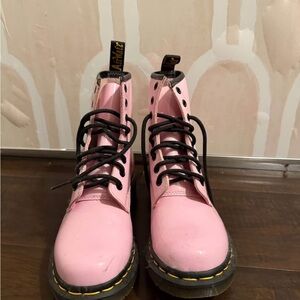 Dr. Martens Pink Combat Boots
